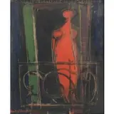 Manfred Schwartz, Window, Oil on canvas