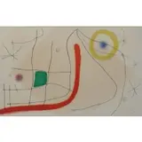 Joan Miró, L'issue derobee, Drypoint and aquatint