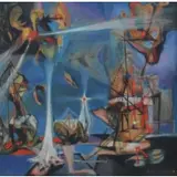 Boris Margo, Surrealist Scene, Oil on paper