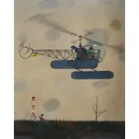 Helicopter by Robert Gwathmey, Oil on canvas, sold Jun 2022