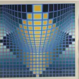 Victor Vasarely, Kesqeue, Screenprint