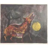 El Coyote by Rufino Tamayo, Lithograph, sold Jun 2022