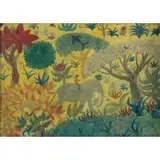 Henri Maik, Landscape with Elephant, Oil on canvas