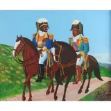 Saint-Louis Blaise, Soldiers, Oil on board
