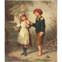 Edwin Roberts, Street-Hearts, Oil on canvas