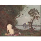 Warren Davies, Landscape, Oil on board