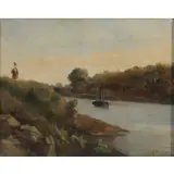 Theodore Antoine Gudin, Landscape, Oil on canvas