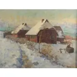 Elisabeth von Eicken, Landscape, Oil on board