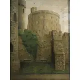 Christian Tilemann-Petersen, Castle, Oil on canvas