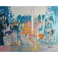 Streetscape by Charles Cobelle, Oil on canvas, sold May 2022