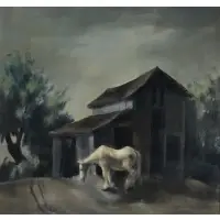 Dan Lutz, Horse, Oil on canvas