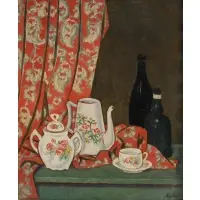 Georges Ascher, Still Life, Oil on canvas