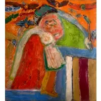 George McNeil, Night Dress II, 1979, Oil on canvas
