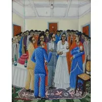 Gerard Valcin, Wedding, Oil on board