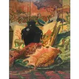 David Bierk, Variations on a Theme, Art in America, Oil on canvas laid to board