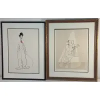 Fred and Ginger by Al Hirschfeld, Pair of prints, sold May 2022