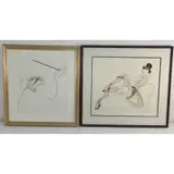 Al Hirschfeld, Marlene Dietrich, Pair of prints