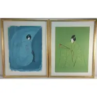 Kabuki: Hanjo by Al Hirschfeld, Pair of prints, sold May 2022