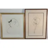 Al Hirschfeld, Marilyn with Parasol, Pair of prints