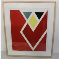 Larry Zox, Untitled, Abstract Print Signed in pencil lr rt and number40 of 75