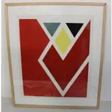 Larry Zox, Untitled, Abstract Print Signed in pencil lr rt and number40 of 75