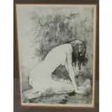 Jean Jansem, Litho Nude Girl