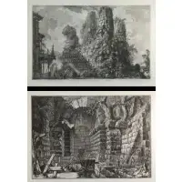 Piranesi, Untitled, Pair of etchings