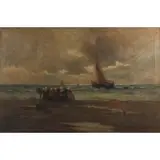 Melbourne H. Hardwick, Coastal Landscape, Oil on canvas