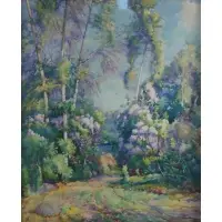 William Jurian Kaula, Landscape, Watercolor