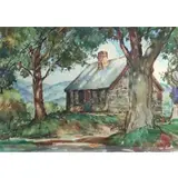 William Lester Stevens, Landscape, Watercolor