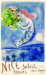 Die Engelsbucht by Marc Chagall, Lithograph printed in colours, sold May 2002