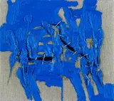 Michael Feicht, Farbnarbe II, Oil on jute