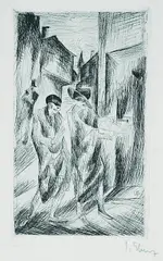 Josef Eberz, 33 Bll. in:  Ahnung und Gegenwart, Etching