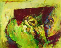 Karin Witte, Kosmetische Behandlung II, 1987, Oil on canvas