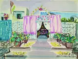 Garten in Forio by Eduard Bargheer, Watercolour, sold May 2002