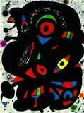 Strindberg by Joan Miró, Lithograph printed in colours, sold May 2002
