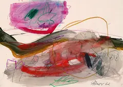Ohne Titel by Walter Stöhrer, 1962, Acrylic, sold May 2002