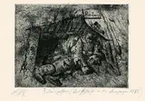 Otto Dix, Relaisposten (Herbstschlacht in der Champagne), Etching
