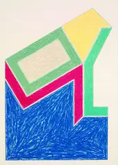 Moultouville by Frank Stella, Lithograph printed in colours, sold May 2002
