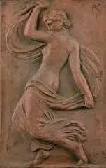 Tanzende Mänade by Fritz Klimsch, Clay sculpture, sold May 2002