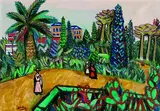 Dietmar Lemcke, Römische Gärten, 1951, Oil on canvas