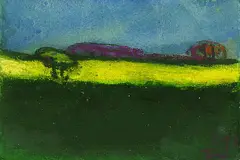 Rapsfeld by Klaus Fußmann, Pastel, sold May 2002