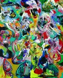 Finn Pedersen, Abstrakte Komposition, Acrylic on canvas