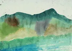 Küstenlandschaft by Werner Gilles, Watercolour, sold May 2002