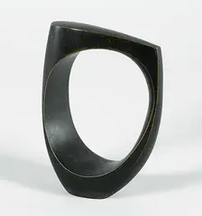 2 Skulpturen: Konzertflügel. Ovale Form by Seff Weidl, Bronze, sold May 2002