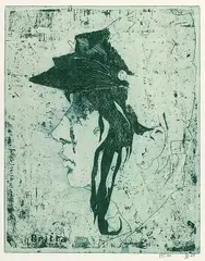 Britta by Horst Janssen, Etching, sold May 2002