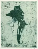 Horst Janssen, Britta, Etching