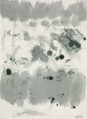 Abstrakte Komposition by Otto Herbert Hajek, Brush and Indian ink drawing, sold May 2002