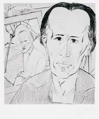 Bildnis E.G by Erich Heckel, 1920, Etching, sold May 2002