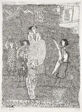 Horst Janssen, An Agathe Bunz, Etching
